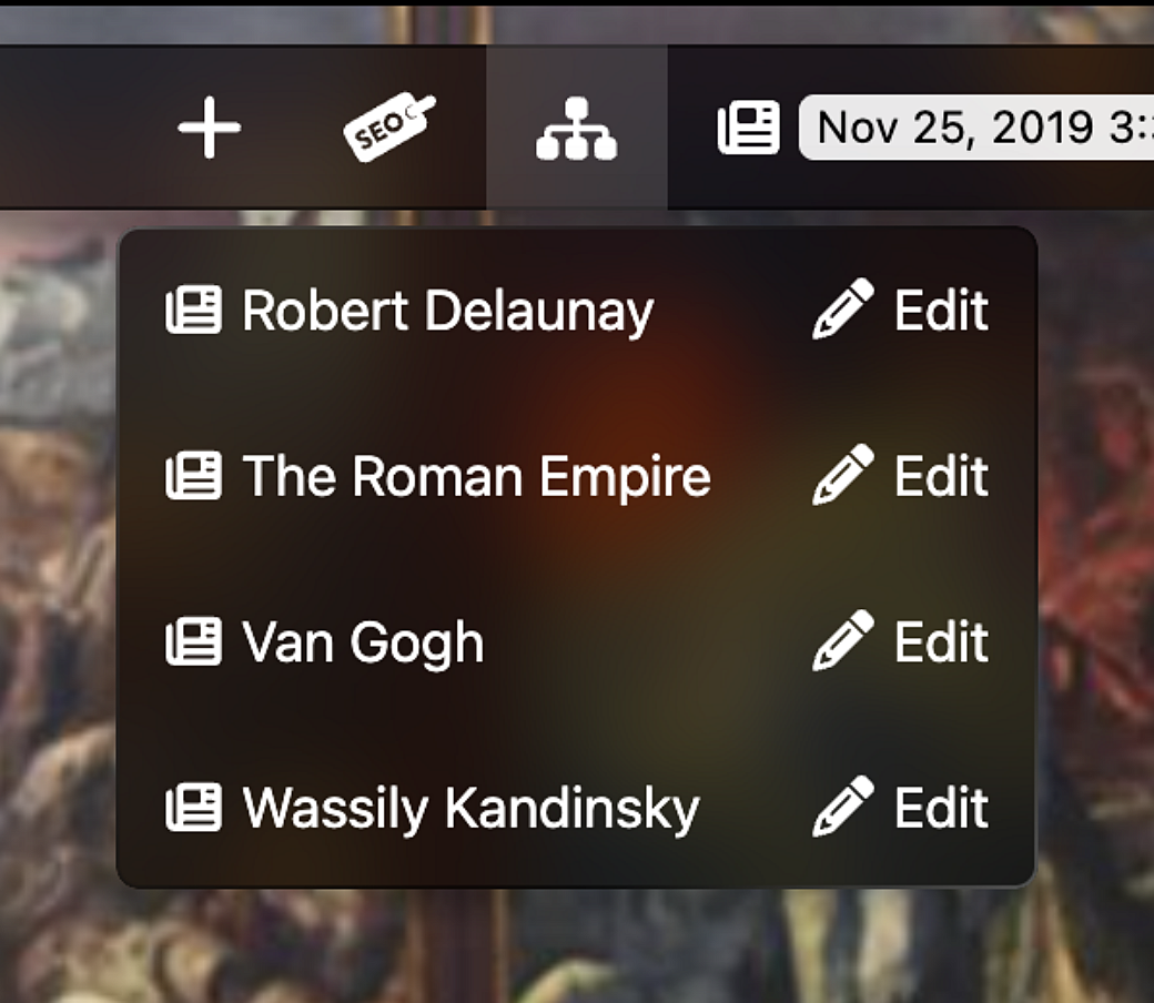 Admin bar widget related