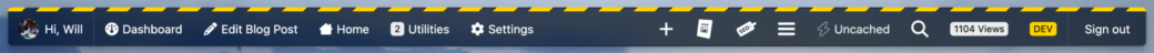 Admin bar