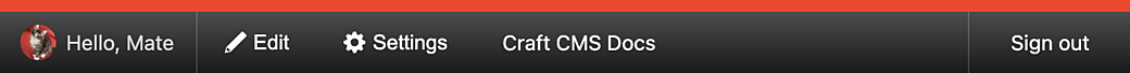 Admin bar environment color solid