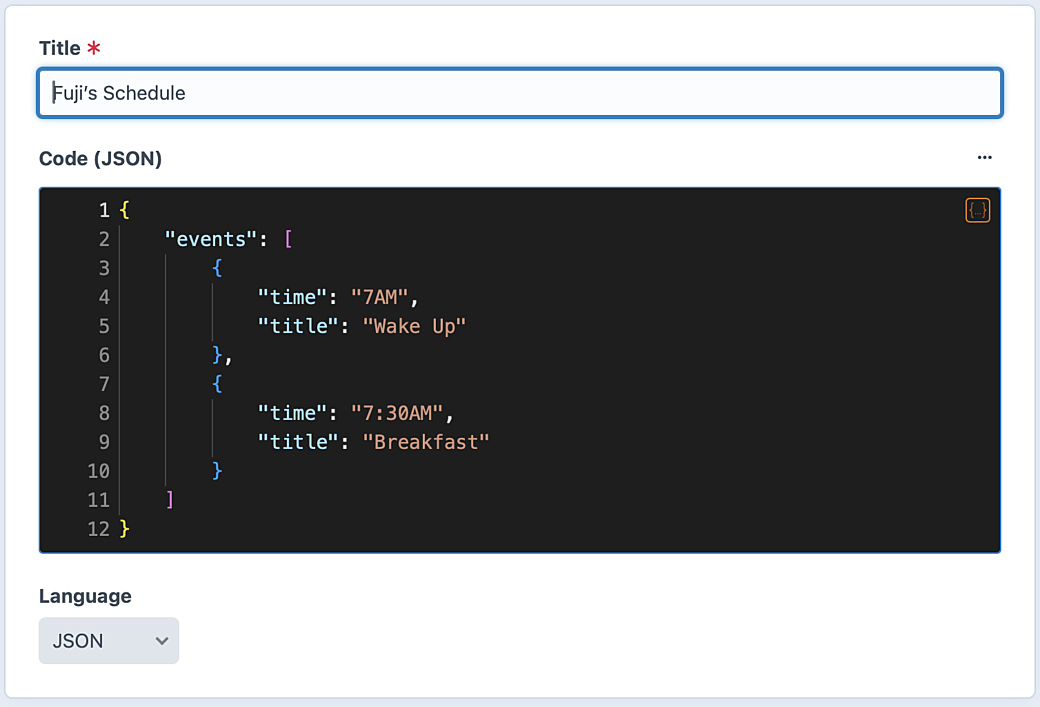 Trmnl json cms