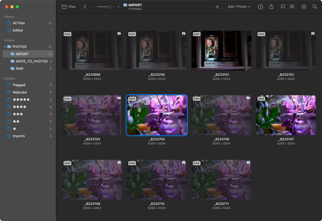 Photomator flagged