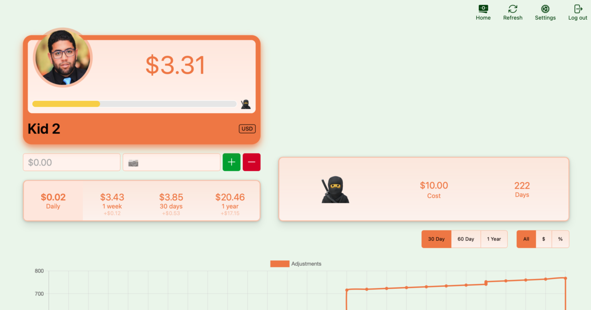 Refactor: Kids Money